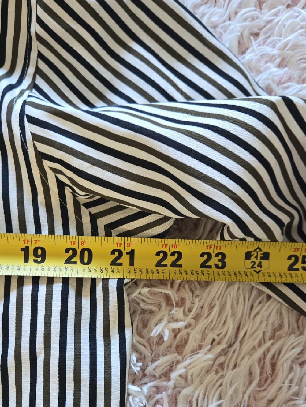 🐩VTG Pinstripe Button Down Blouse - Picture 8 of 9